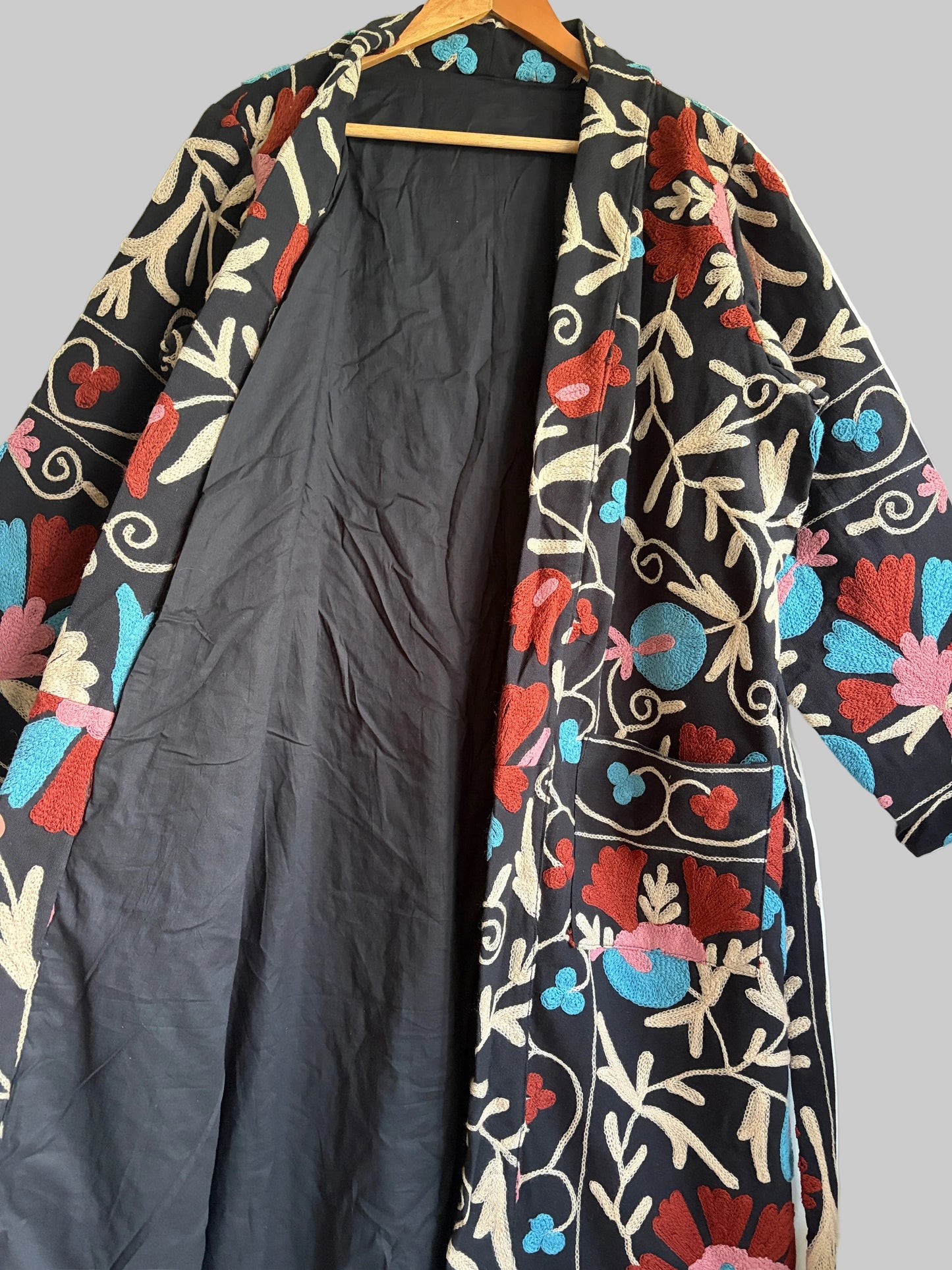 Cotton suzani long coat