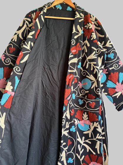 Cotton suzani long coat
