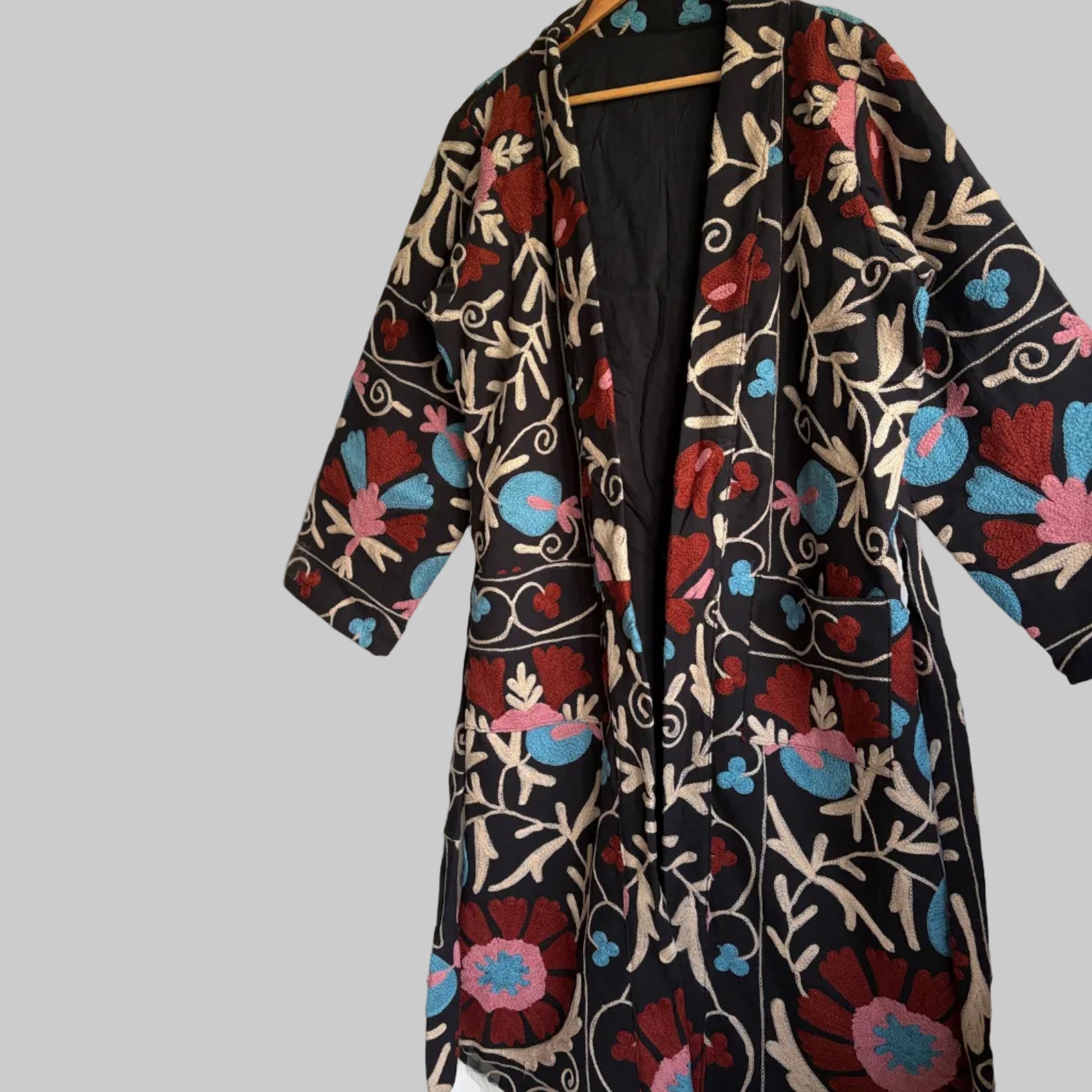Cotton suzani long coat