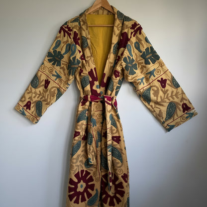 Cotton suzani embroidery long coat