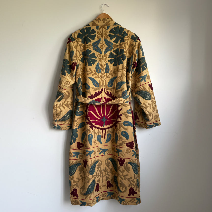 Cotton suzani embroidery long coat