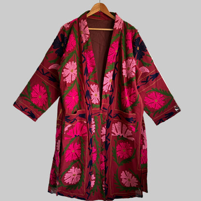 Suzani Cotton Long Coat