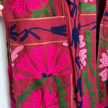 Suzani Cotton Long Coat