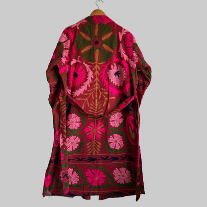 Suzani Cotton Long Coat