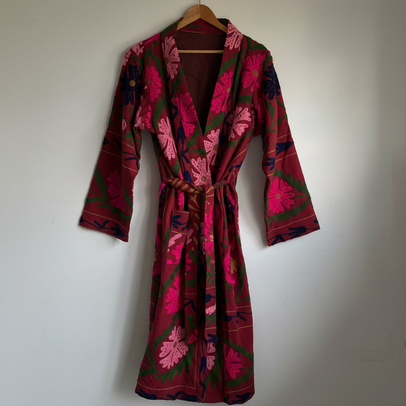 Suzani Cotton Long Coat