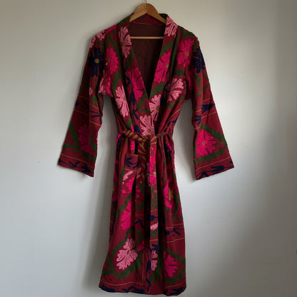 Suzani Cotton Long Coat