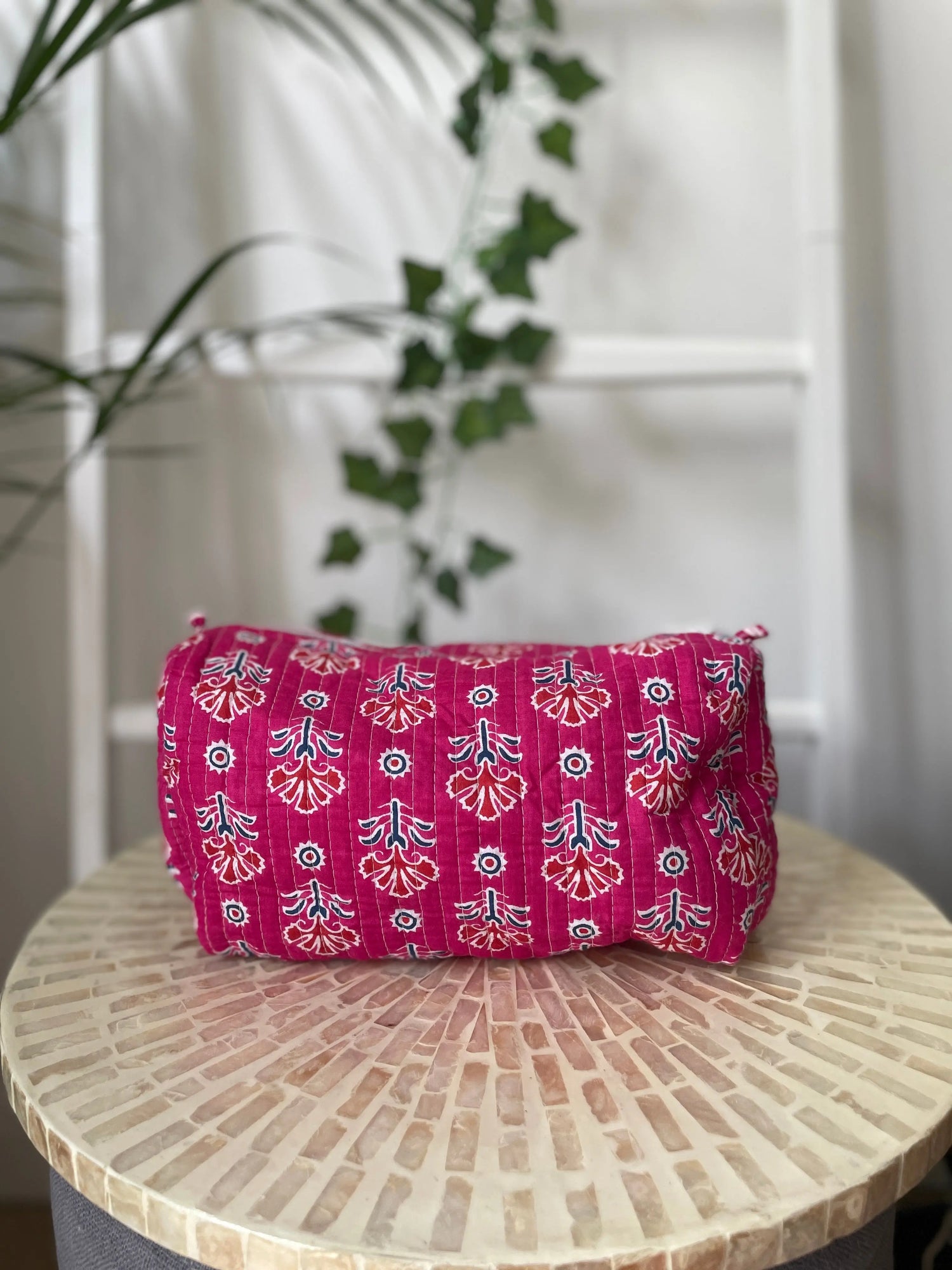 Quilted Cotton Wash Bag My Store