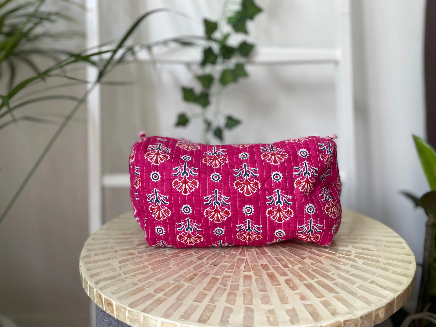 Quilted Cotton Wash Bag My Store