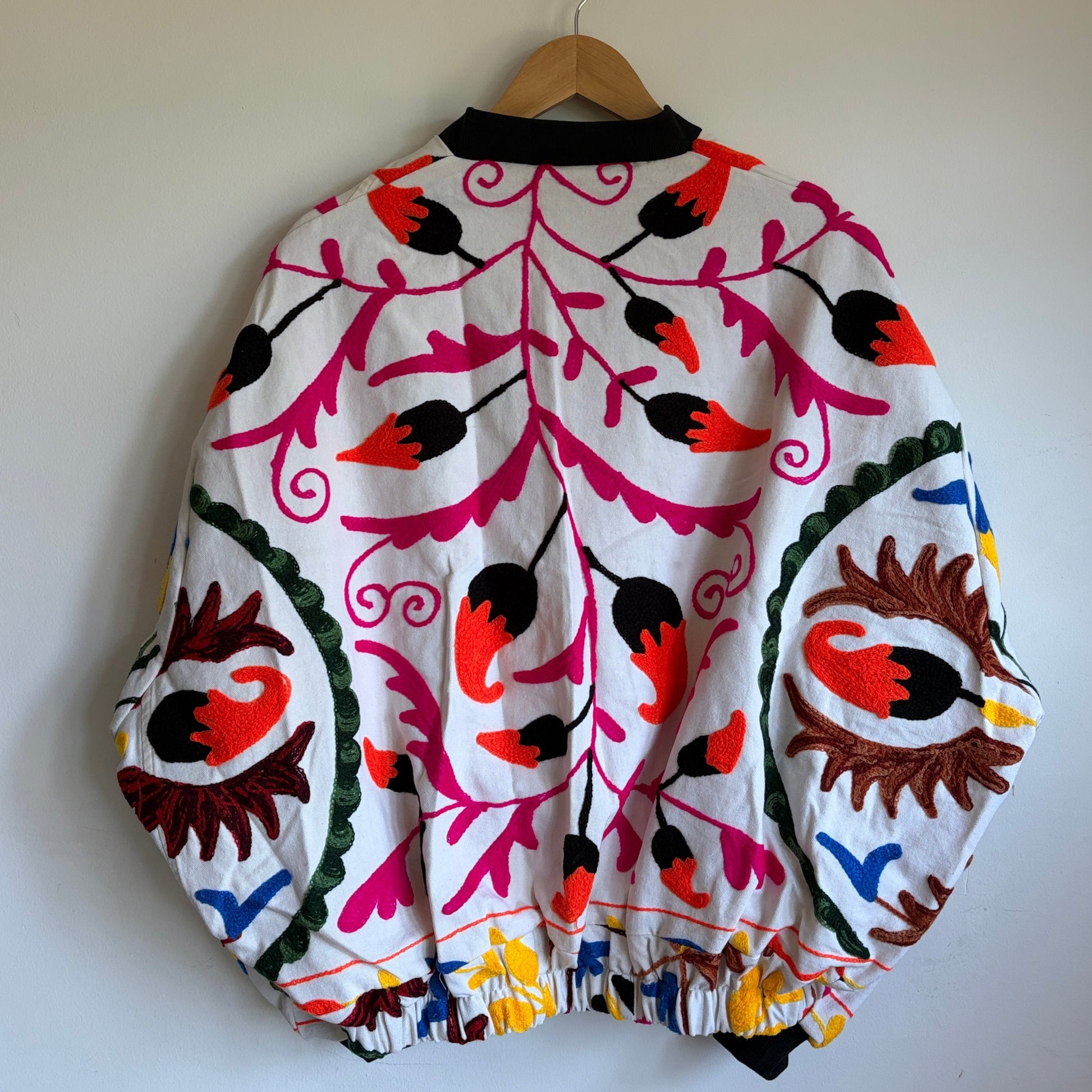 Suzani Embroidery Bomber Jacket