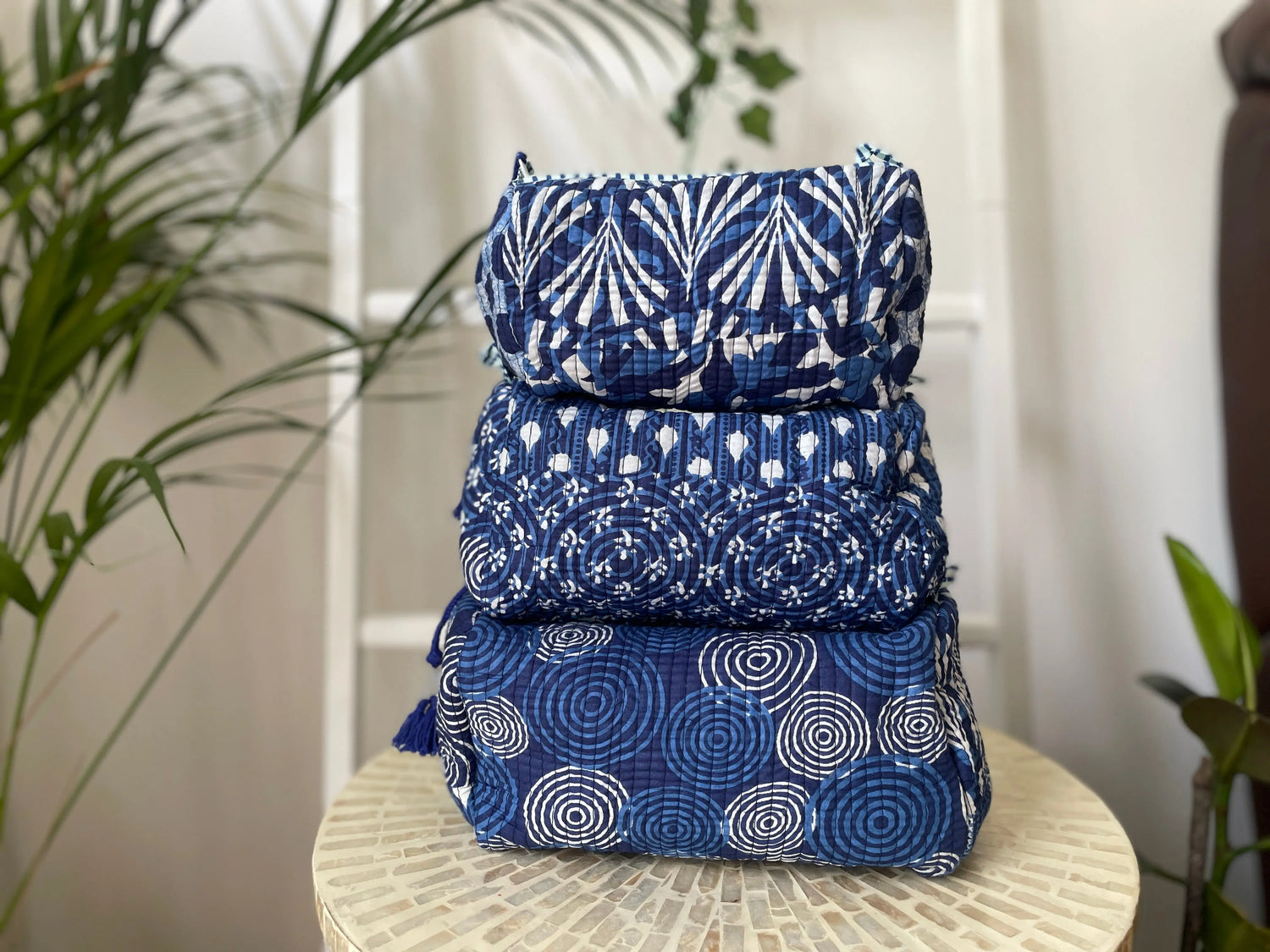 Cotton Quilted Wash Bags My Store