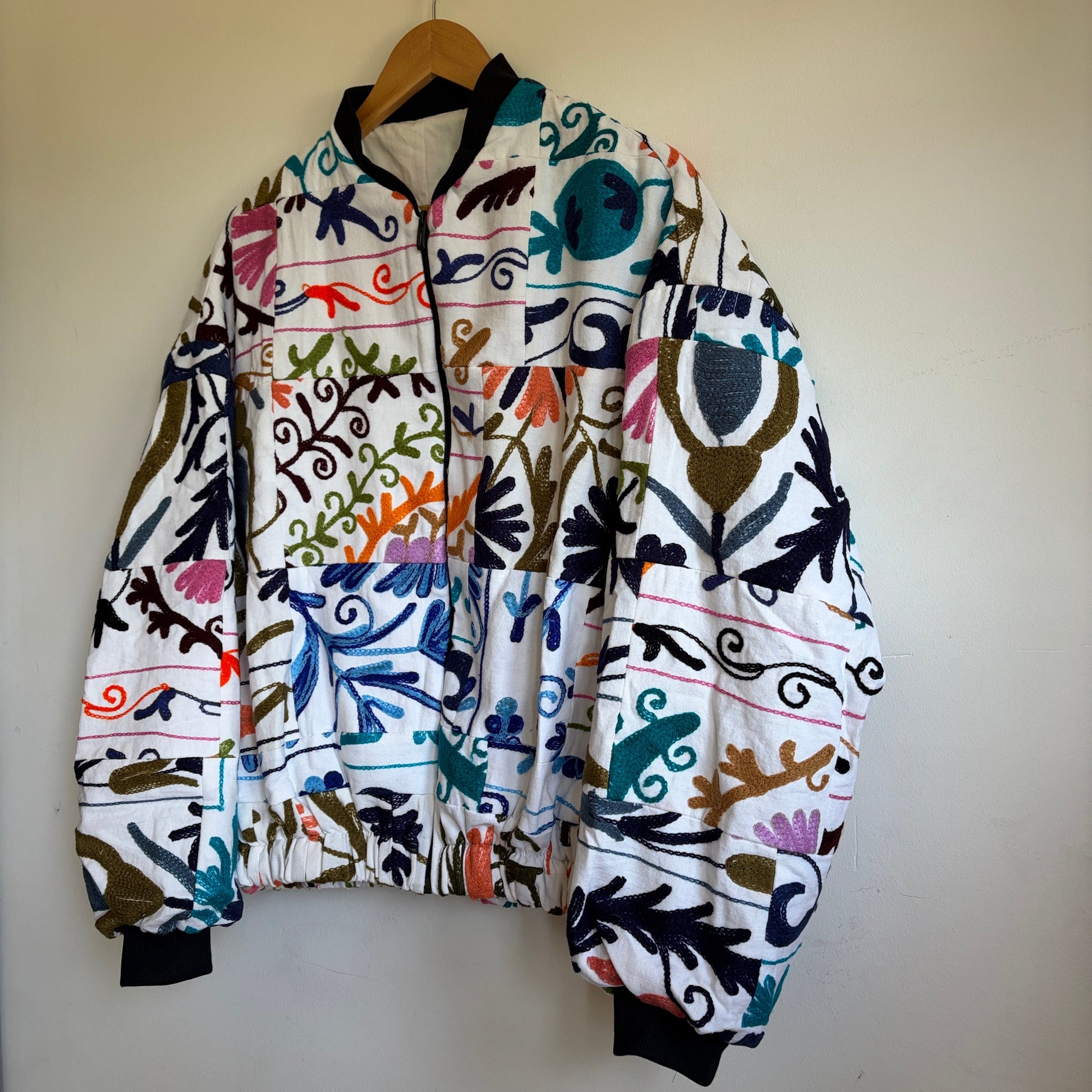 Patchwork Suzani Bomber Jacket 