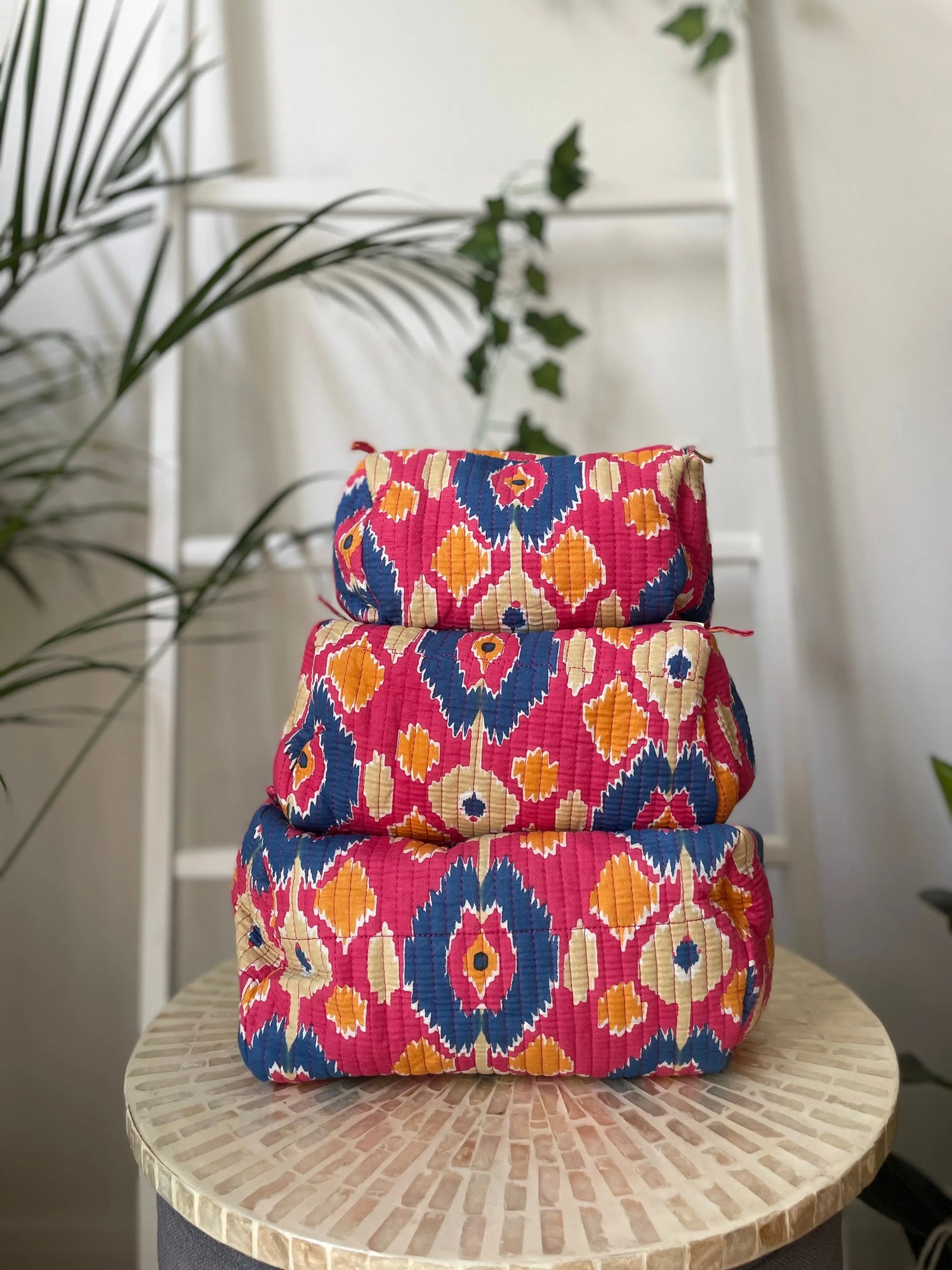 Cotton Quilted Wash Bags My Store