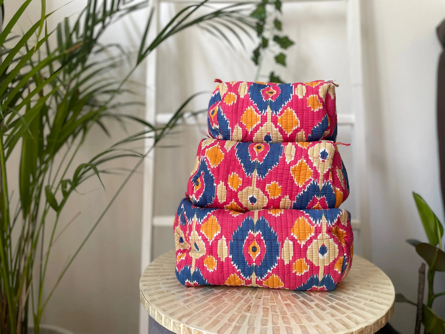 Cotton Quilted Wash Bags My Store