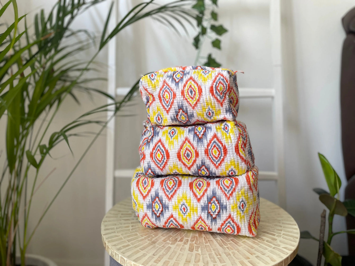 Cotton Quilted Wash Bags My Store