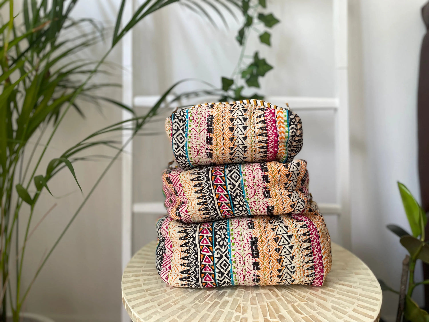 Cotton Quilted Wash Bags My Store