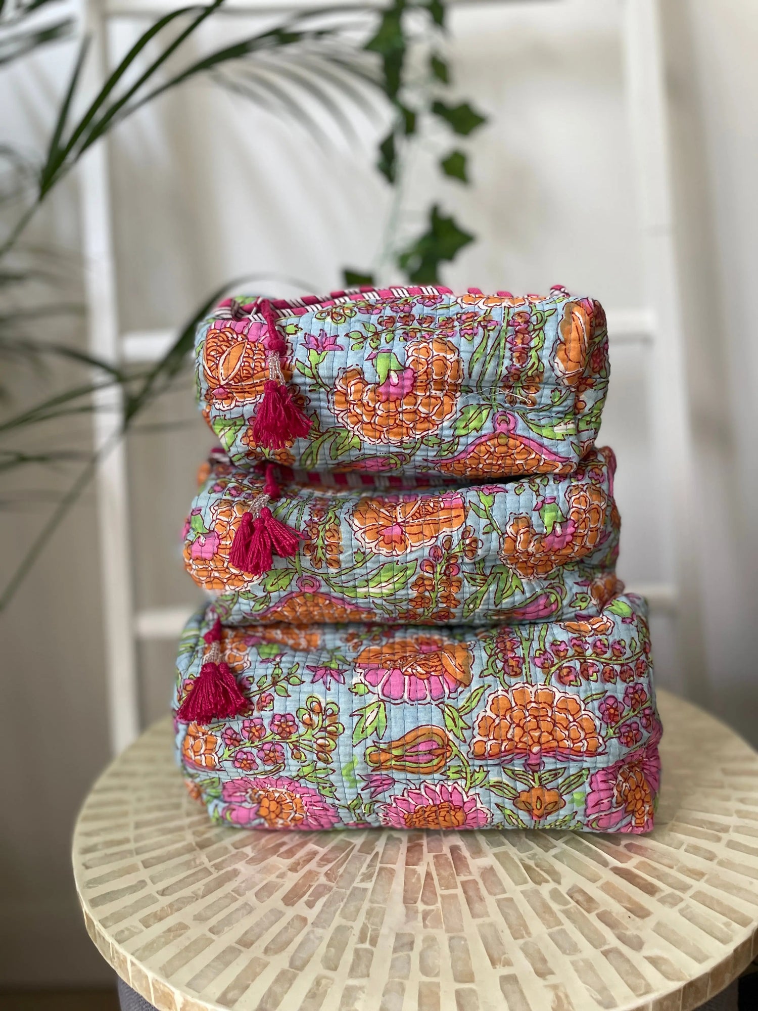 Cotton Quilted Wash Bags My Store