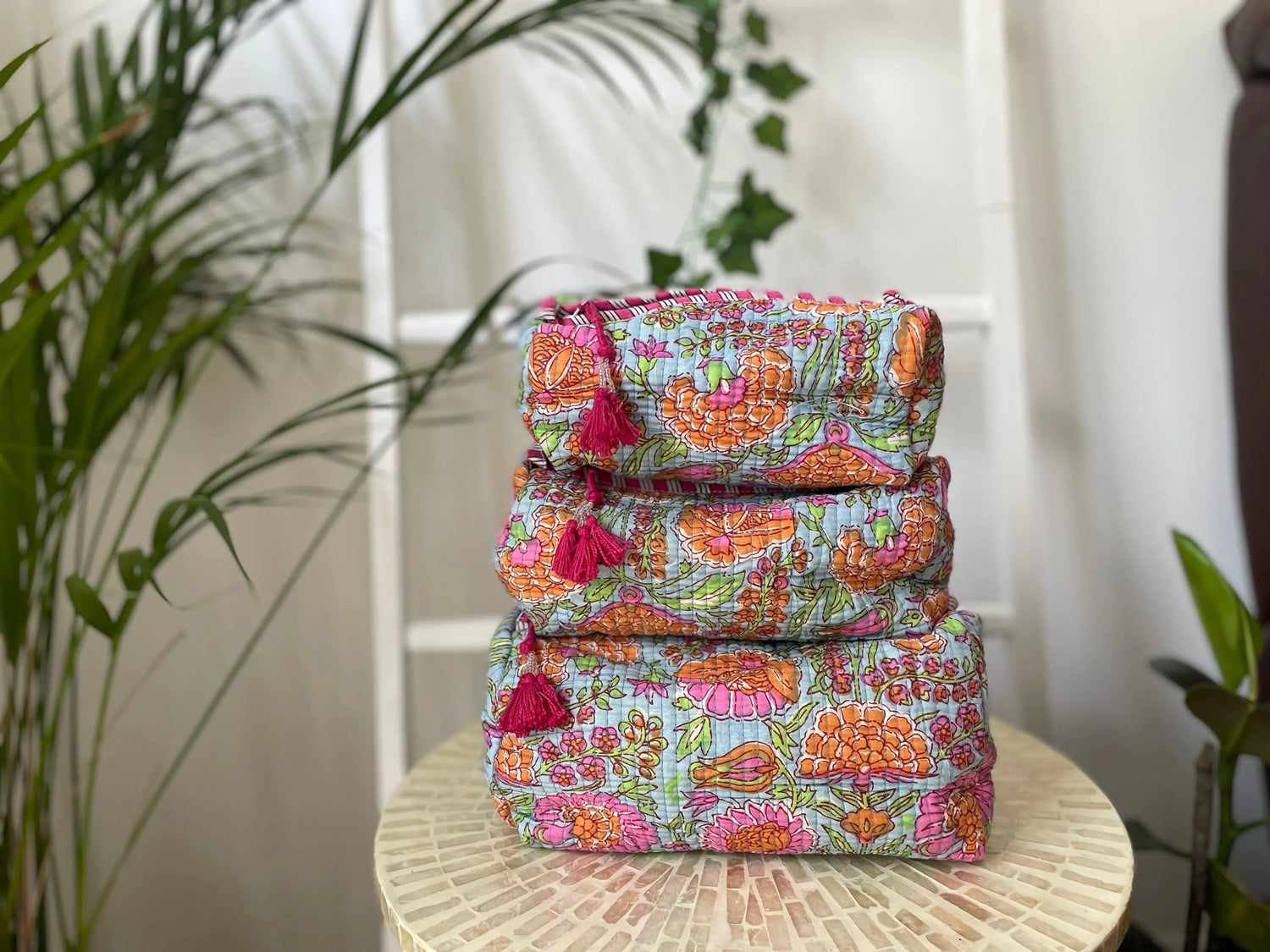 Cotton Quilted Wash Bags My Store
