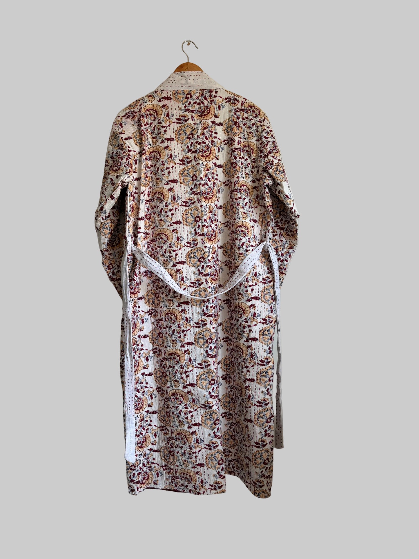 One of a kind Handmade Cotton Kantha Robe