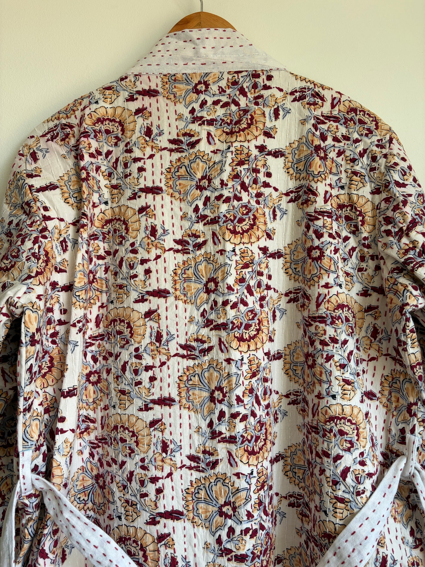 One of a kind Handmade Cotton Kantha Robe