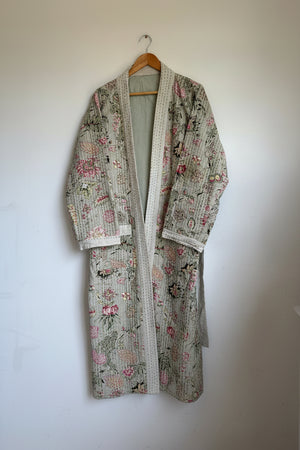 Cotton Kantha Stitch embroider Bath Robe