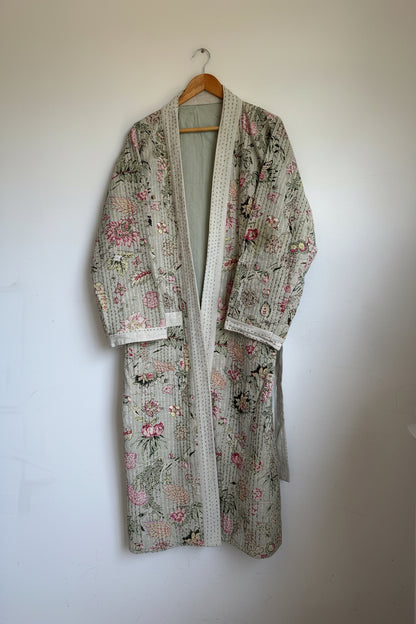 Cotton Kantha Stitch embroider Bath Robe