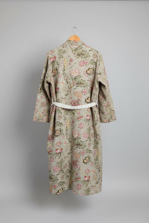 Cotton Kantha Stitch embroider Bath Robe