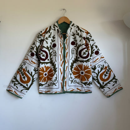 Ivory & Ochre Suzani Paisley Embroidered Jacket