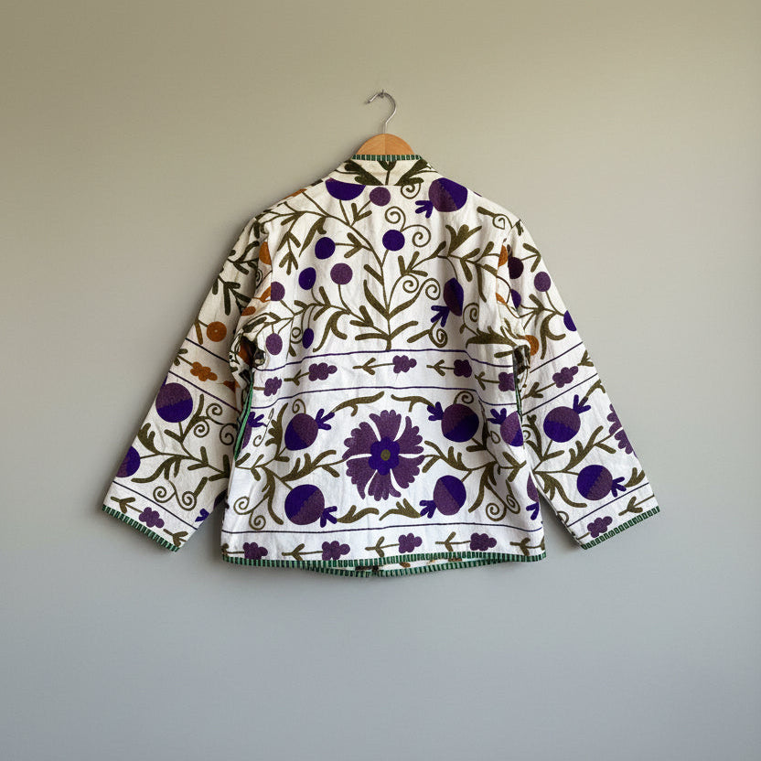 Ivory & Ochre Suzani Paisley Embroidered Jacket