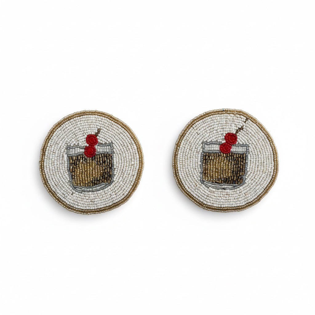 Cocktail Beaded Coaster – Handmade Drinks Mat