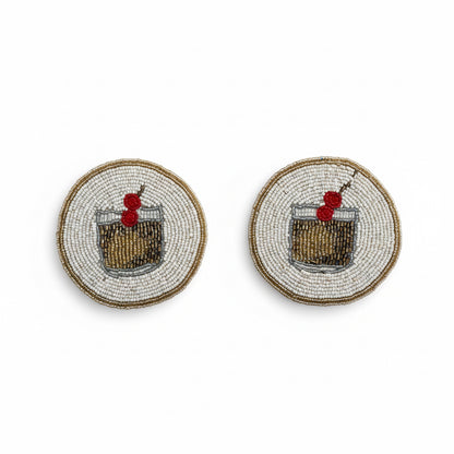 Cocktail Beaded Coaster – Handmade Drinks Mat