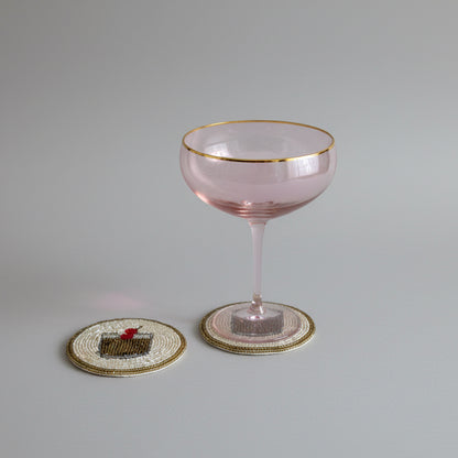 Cocktail Beaded Coaster – Handmade Drinks Mat