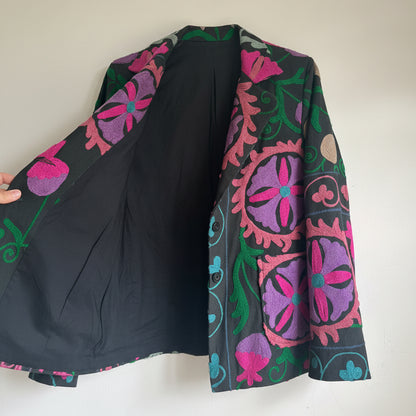 Colourful Suzani Embroidery Blazer 