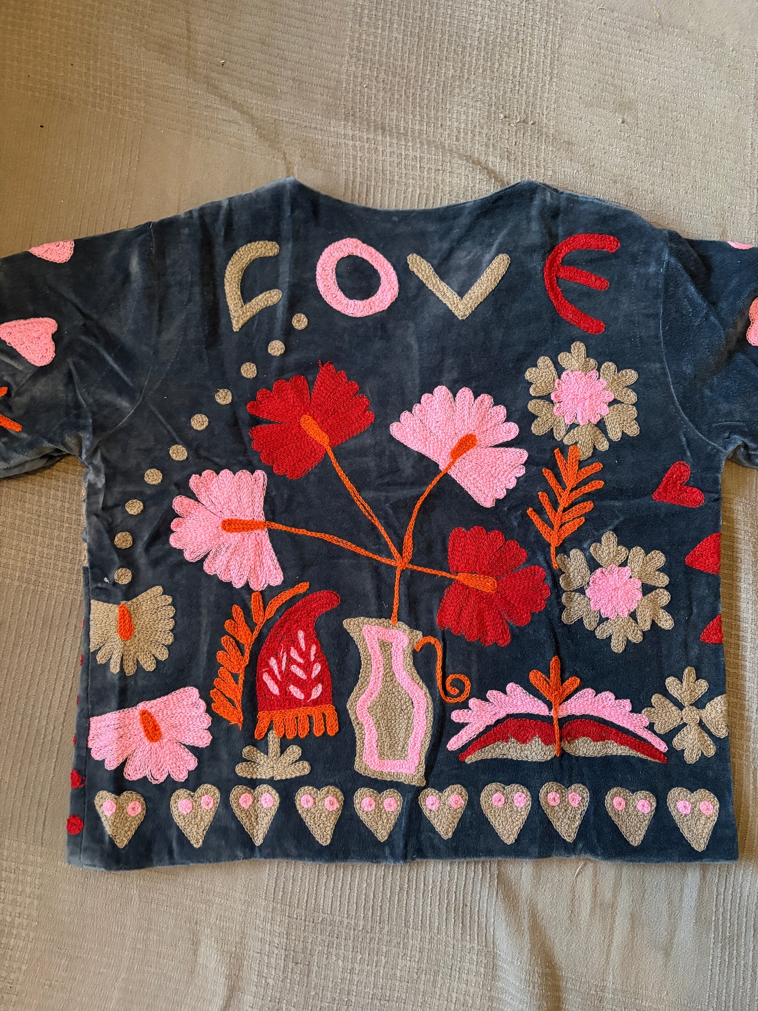 Bohemian Velvet Suzani jacket