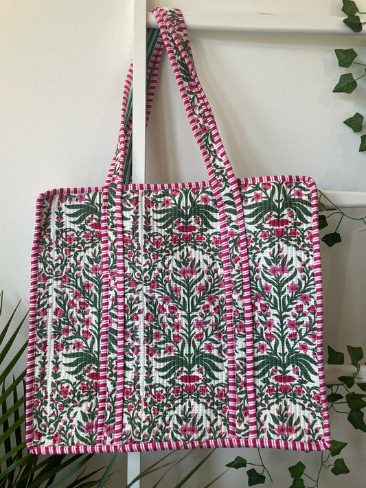 Hand Block Printed Cotton Tote bags