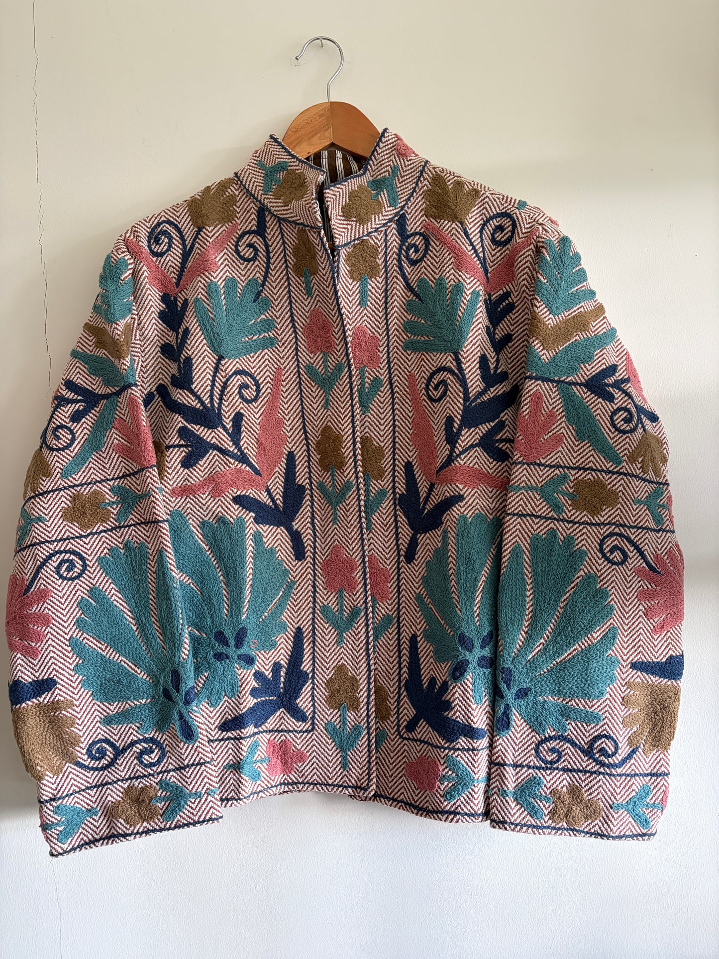 Floral patterned Jacket on a white background