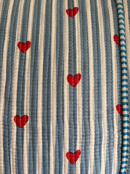 Ice blue cotton tote bag UK close view printed cotton design