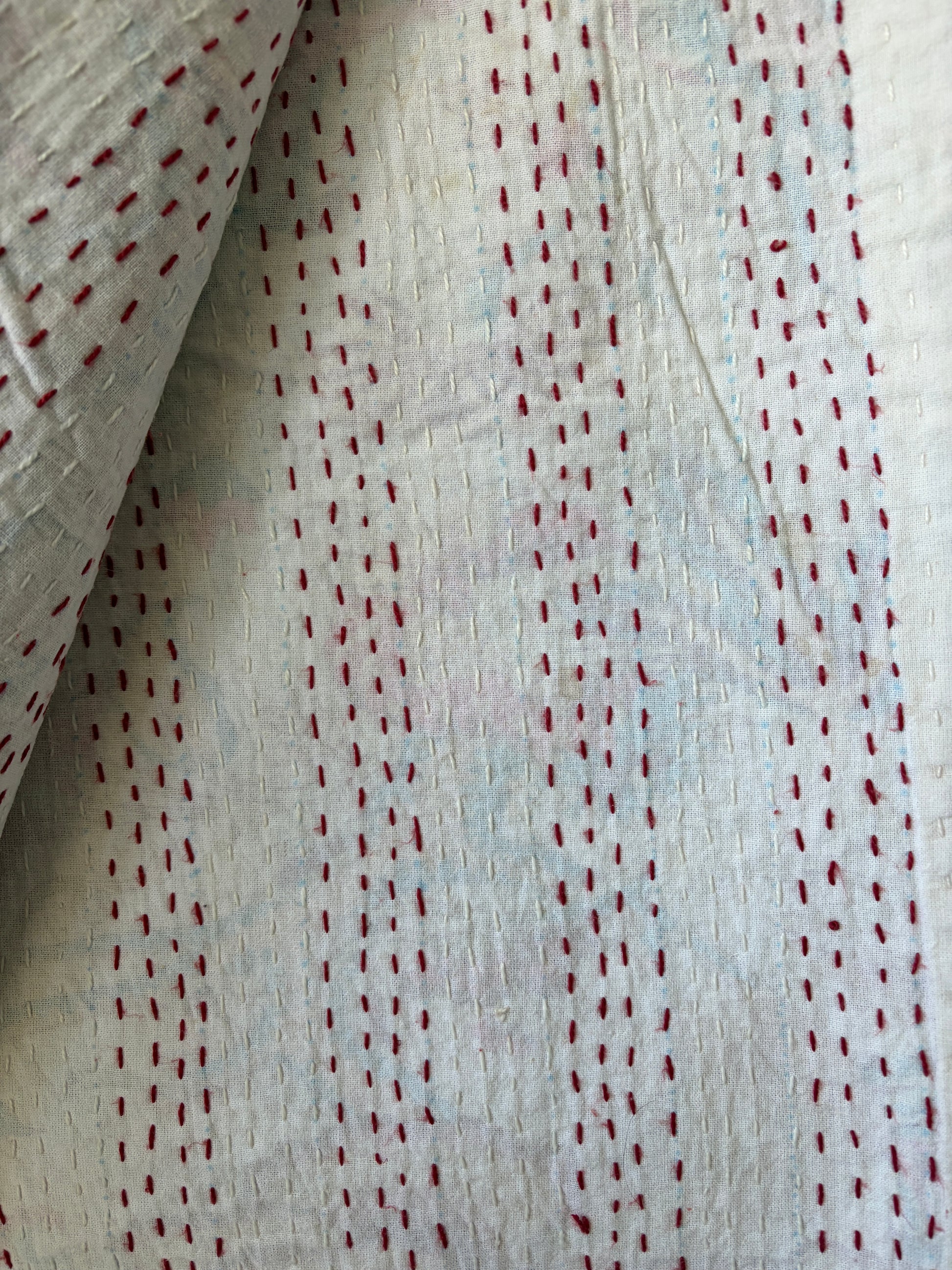Kantha Bedcover close up