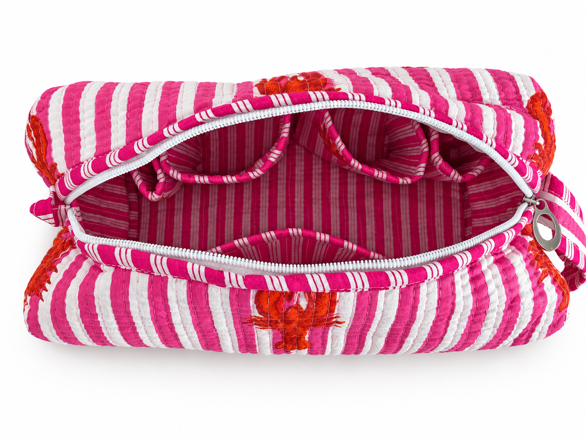 Dark Pink wash bag