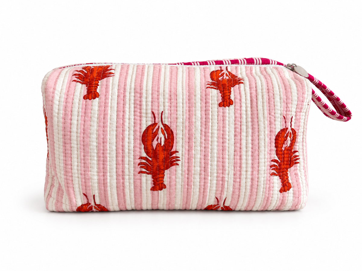 Light pink wash bag