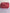 Quilted Fabric Cosmetic Bag Red leaf Printed Artofakind