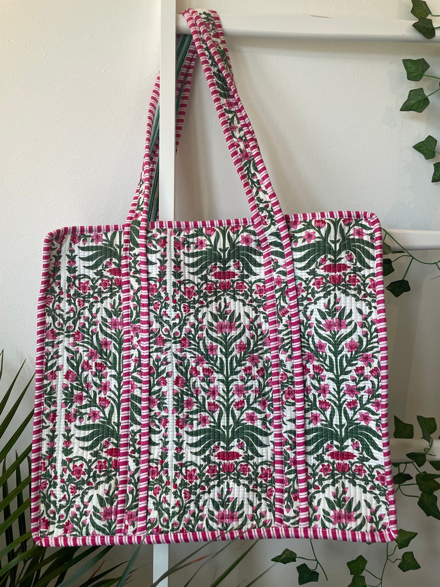 Quilted Cotton Tote bag