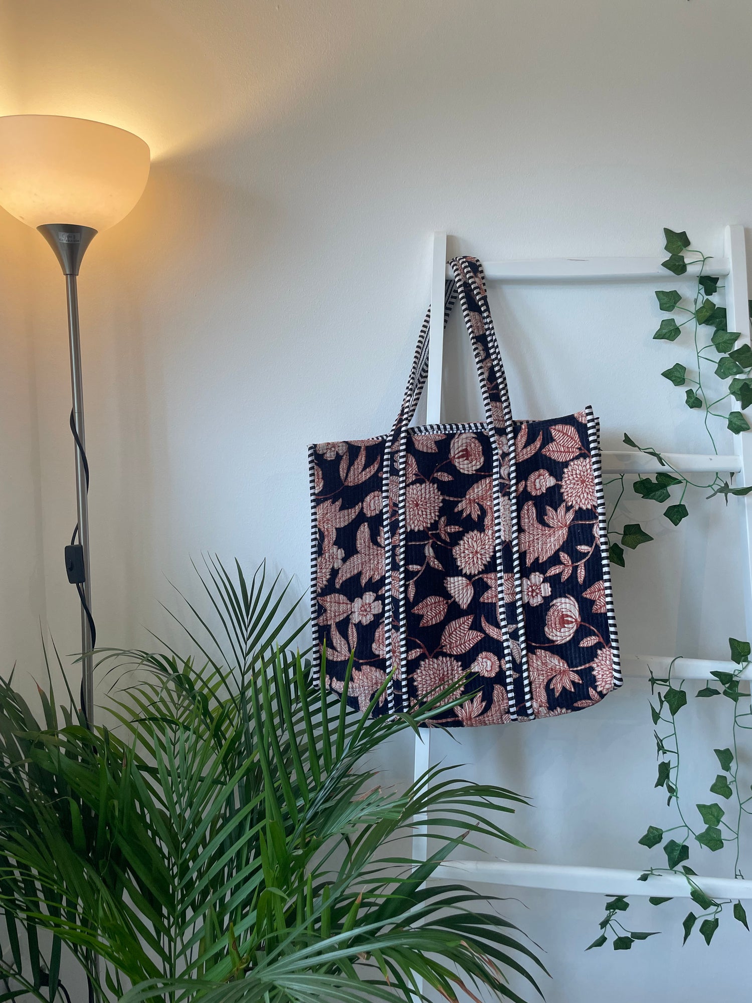 Quilted Velvet Tote bags