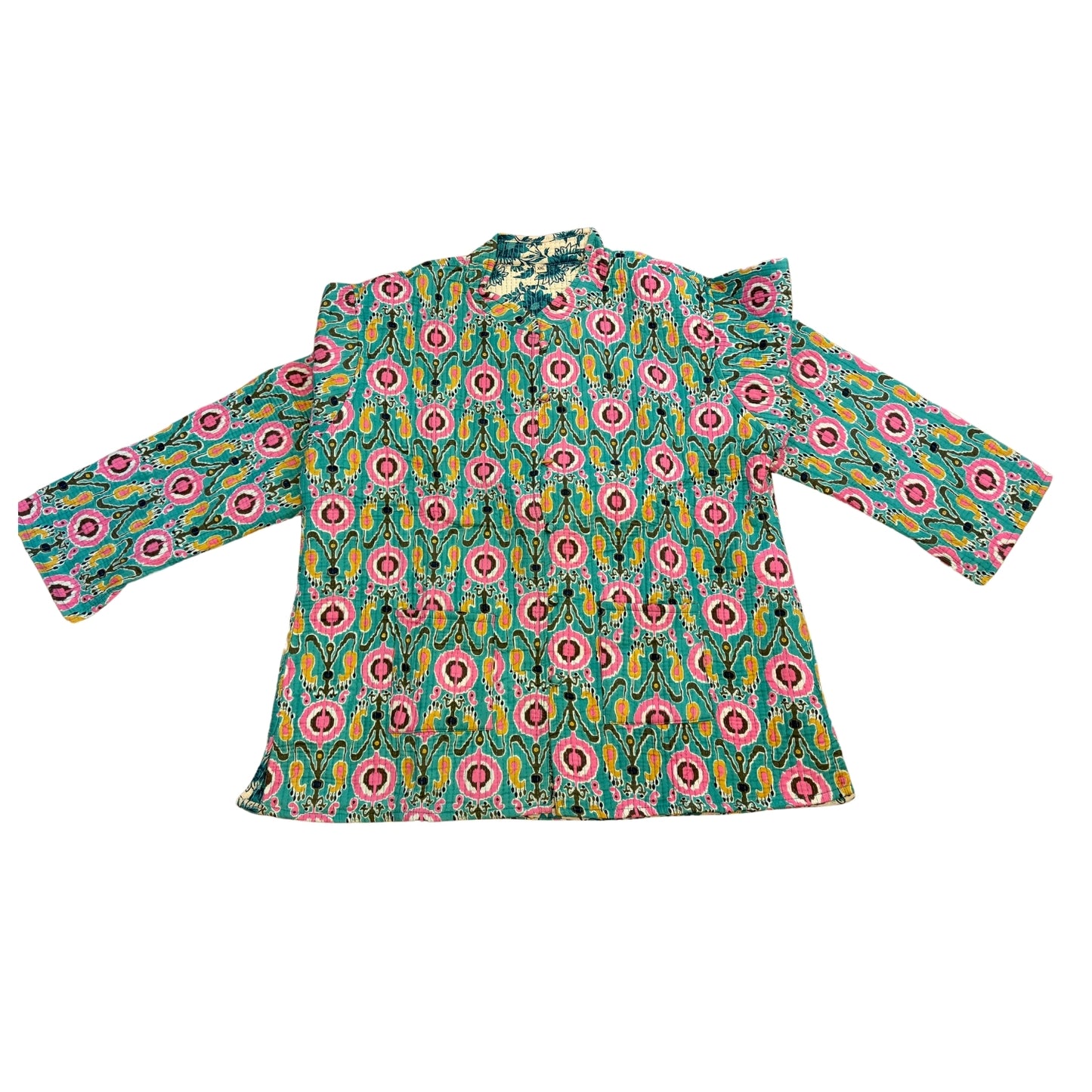 Floral patterned Jacket on a white background