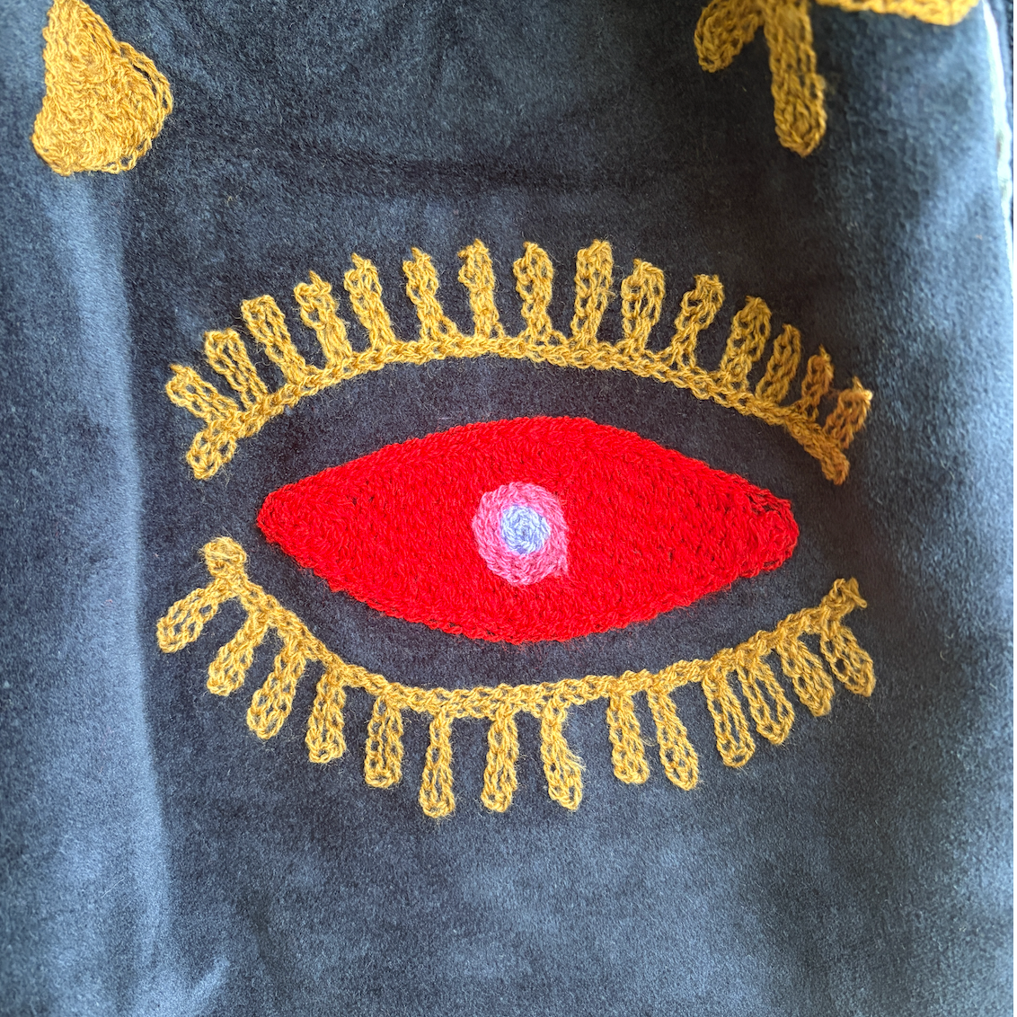 Colourful Suzani velvet jacket