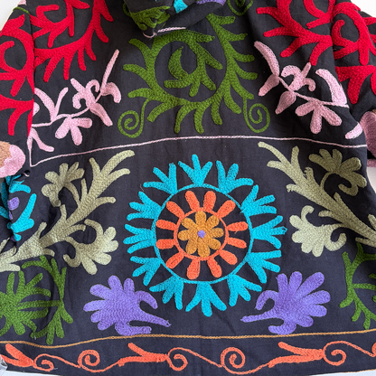 Cotton Suzani Embroidery Hoodie 