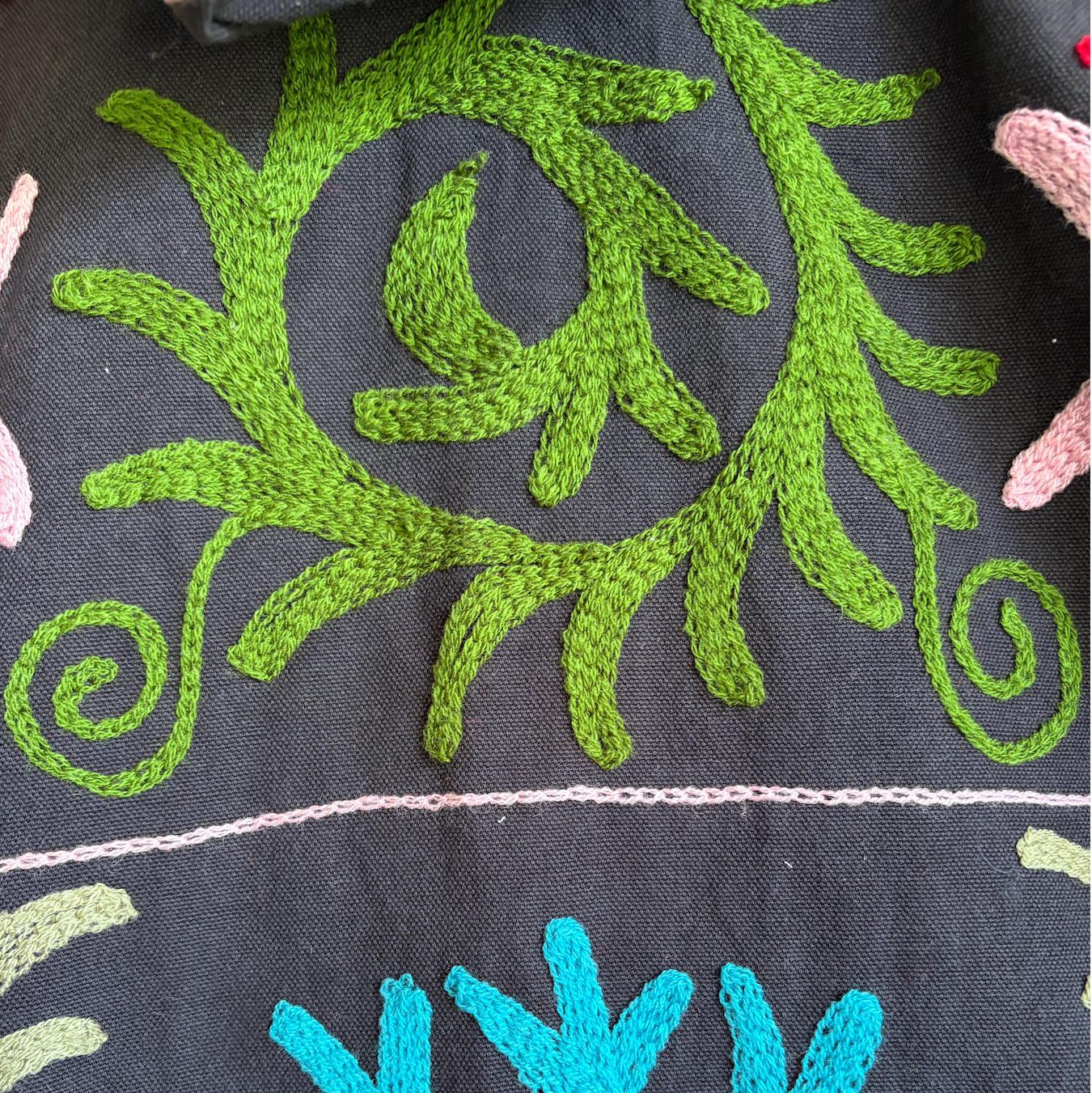 Cotton Suzani Embroidery Hoodie 