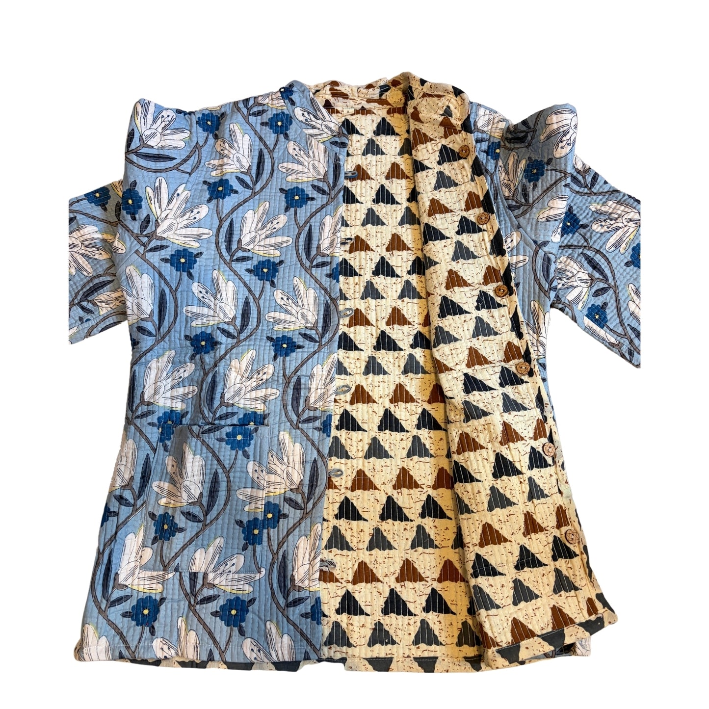 Two patterned Jacket one with floral design 