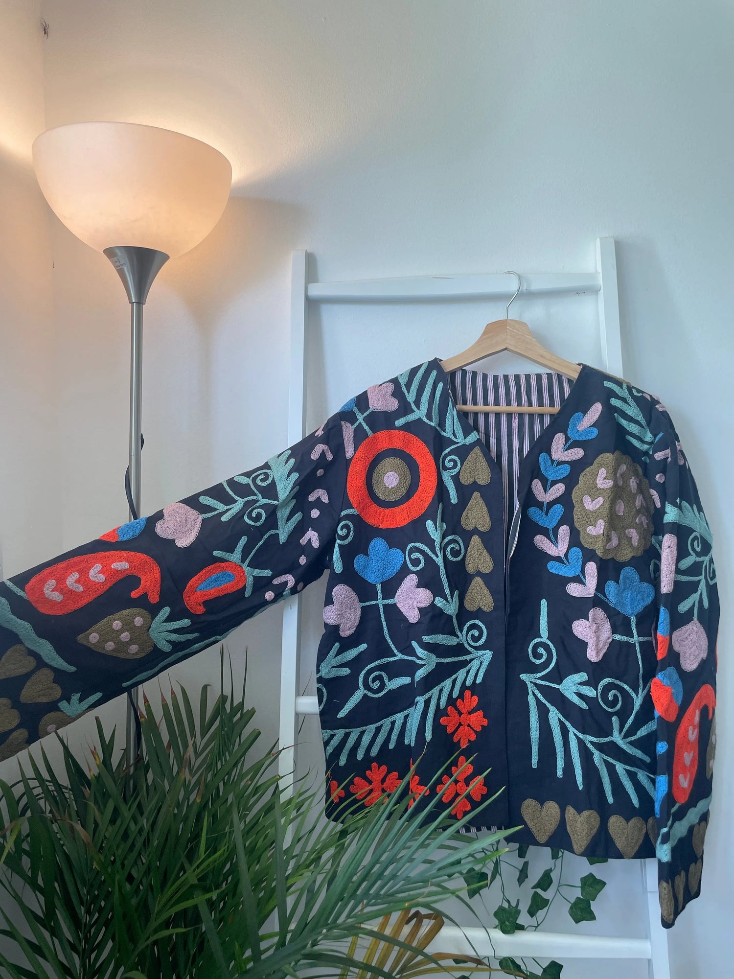 Suzani Embroidery Jacket Artofakind