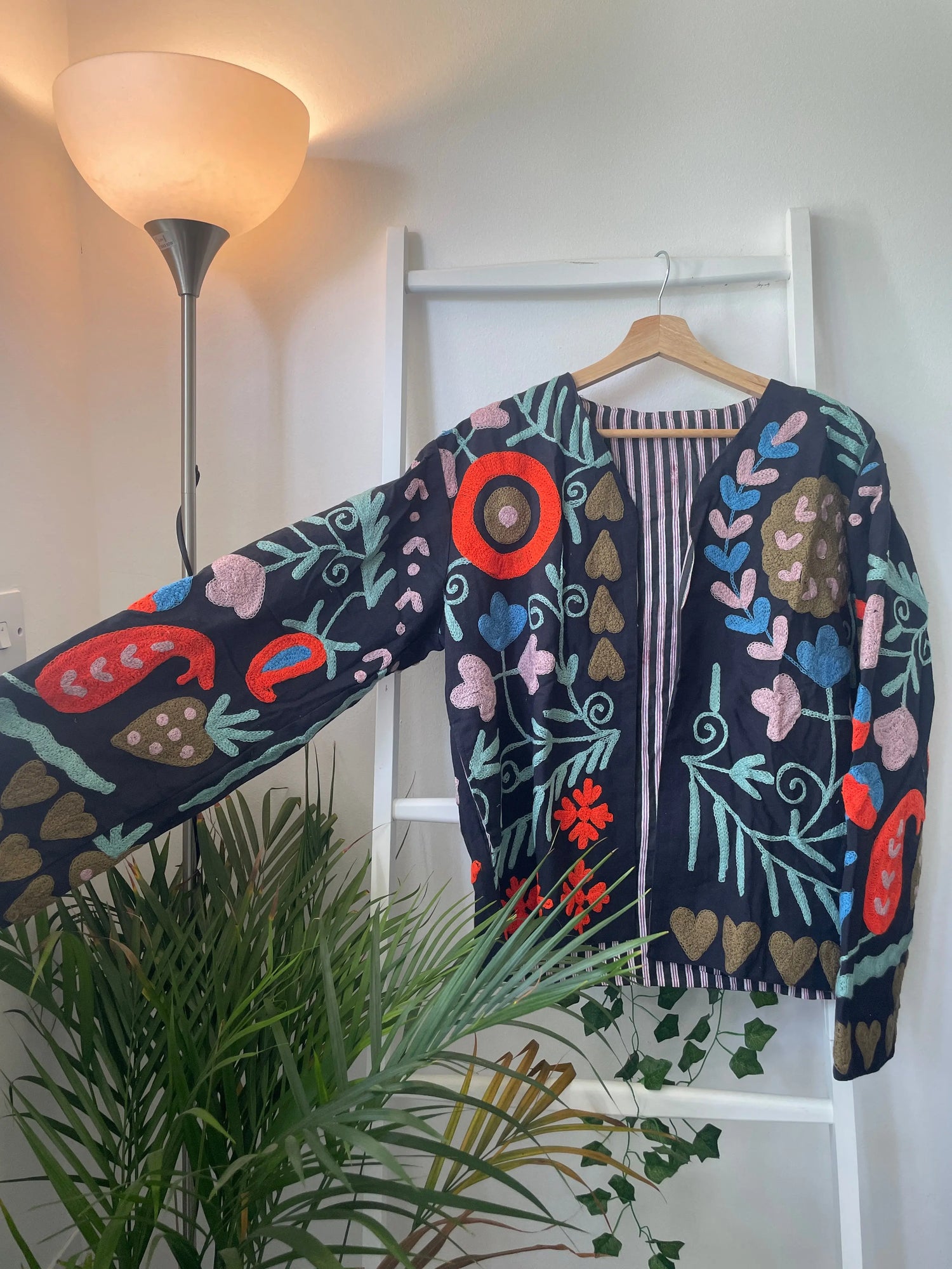 Suzani Embroidery Jacket Artofakind