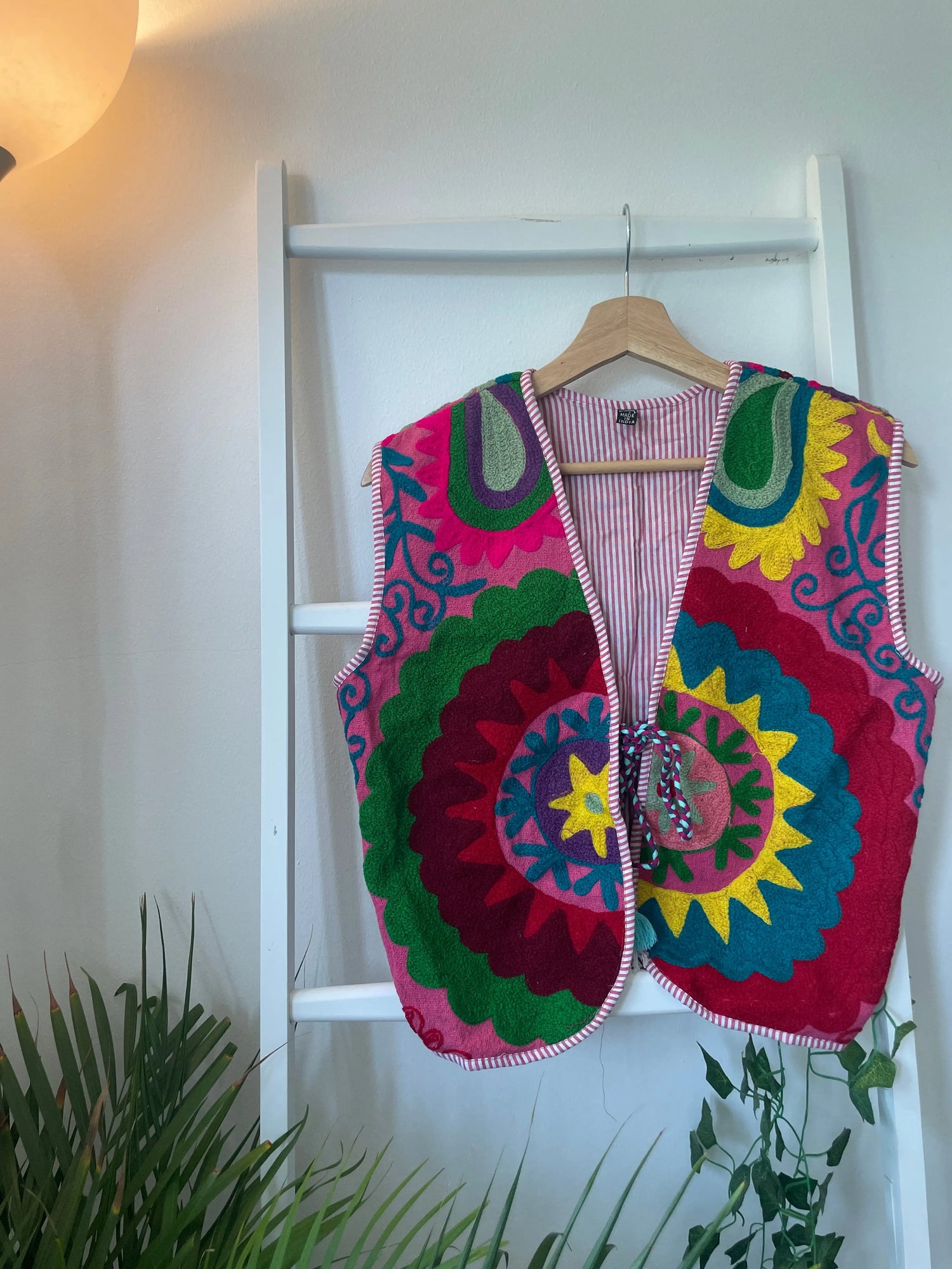 Suzani Embroidery Vest Artofakind